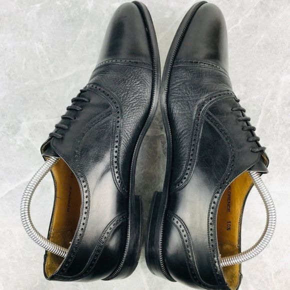 Mezlan Florence Mens Size 10.5‎ B Shoes Black Leather Oxford Cap toe dress shoes main image 4